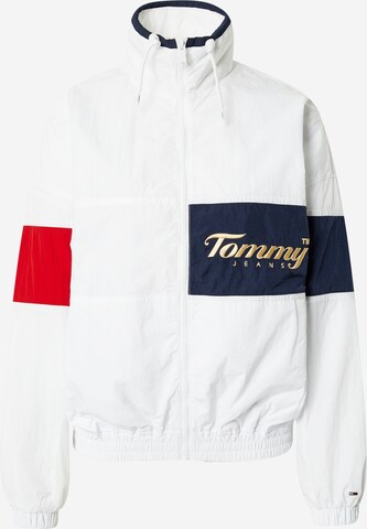 Tommy Jeans Tussenjas in Wit: voorkant