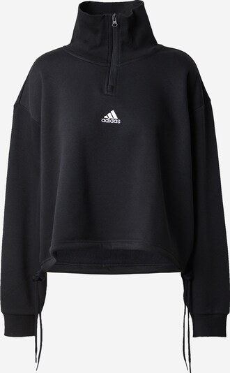 ADIDAS SPORTSWEAR Sportiska tipa džemperis 'Last Days Of Summer Zip', krāsa - melns / balts, Preces skats