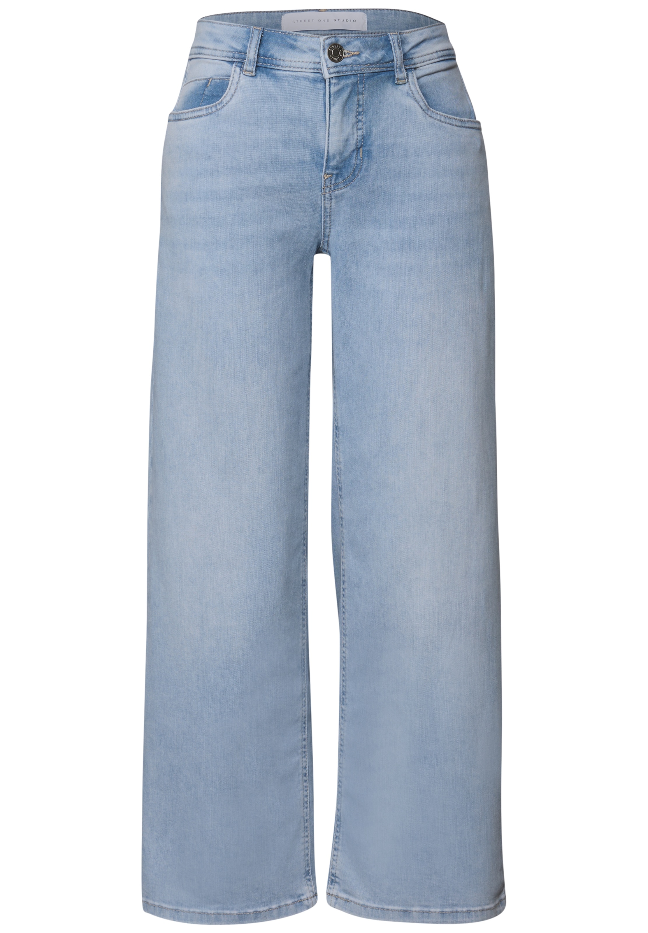 Street One Studio Wide leg Jeans in Blue: front