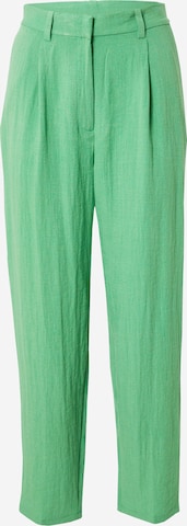 Monki Pleat-Front Pants in Green: front