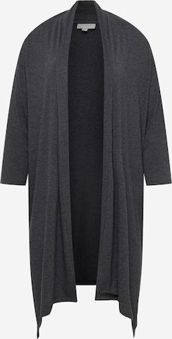 ONLY Carmakoma Knit cardigan in Grey: front