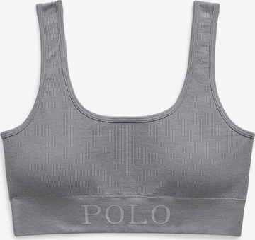 Polo Ralph Lauren Bustier Bustier ' Ribbed Seamless ' in Grau: Vorderseite