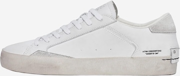 Baskets basses 'Distressed' Crime London en blanc : devant