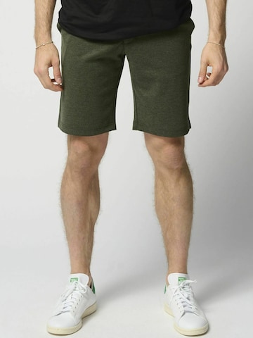 TEESHOPPEN Normalny krój Spodnie ' Performance Shorts ' w kolorze zielony: przód