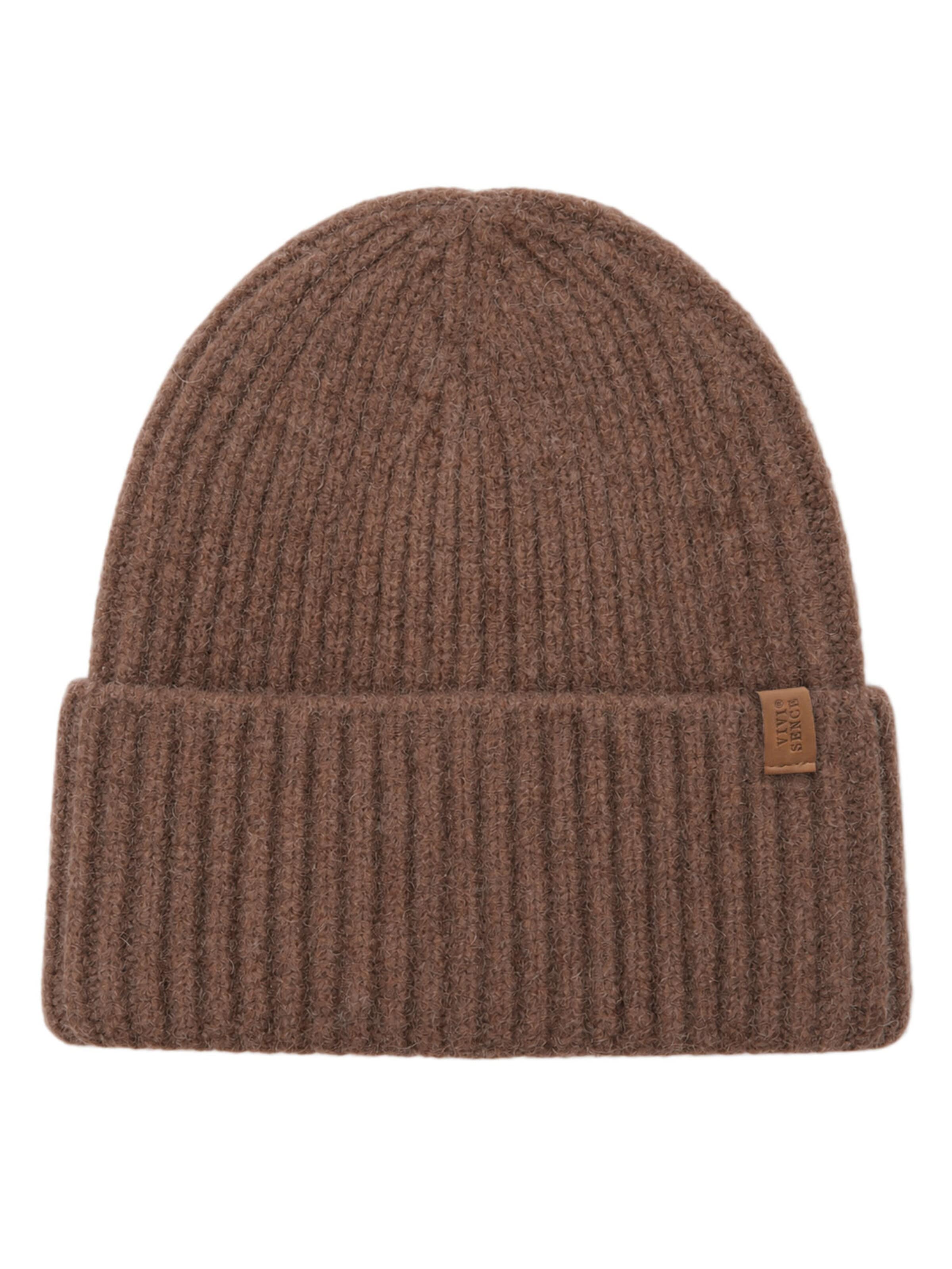 Vivisence Beanie '70125' in Brown: front