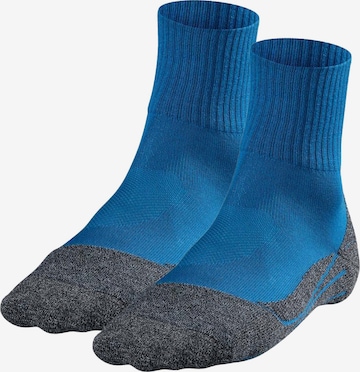 FALKE Athletic Socks in Blue: front