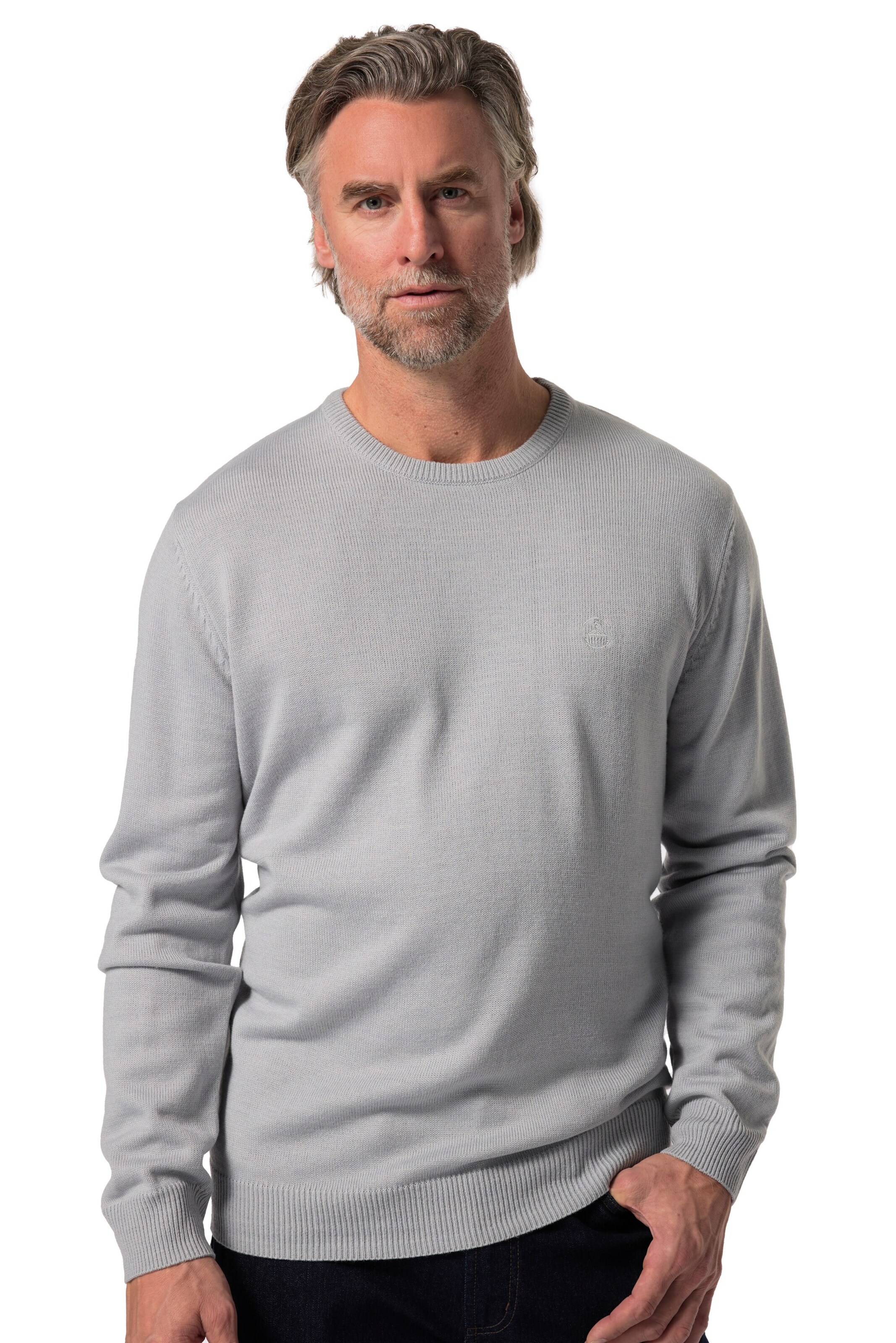 Boston Park Sweater in Grey: front
