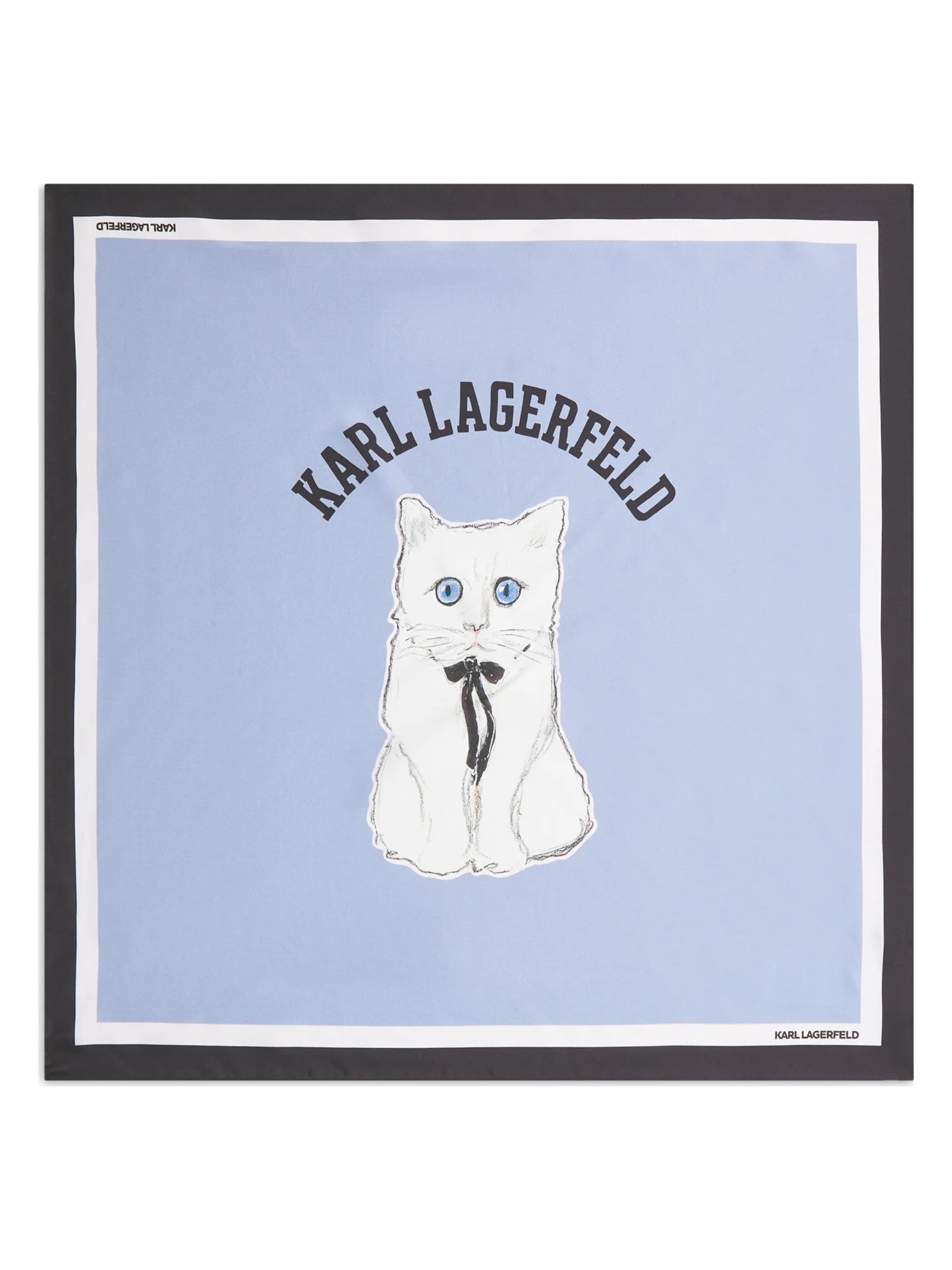 Karl LagerfeldRučnik 'Ikon Choupette' - plava boja: prednji dio