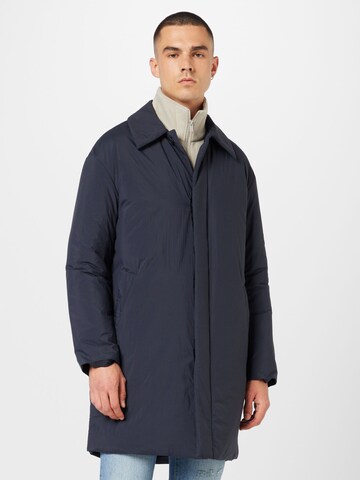 Manteau mi-saison NN07 en bleu : devant