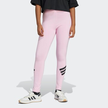 ADIDAS SPORTSWEAR Skinny Sports trousers 'Future Icons' in Pink: front