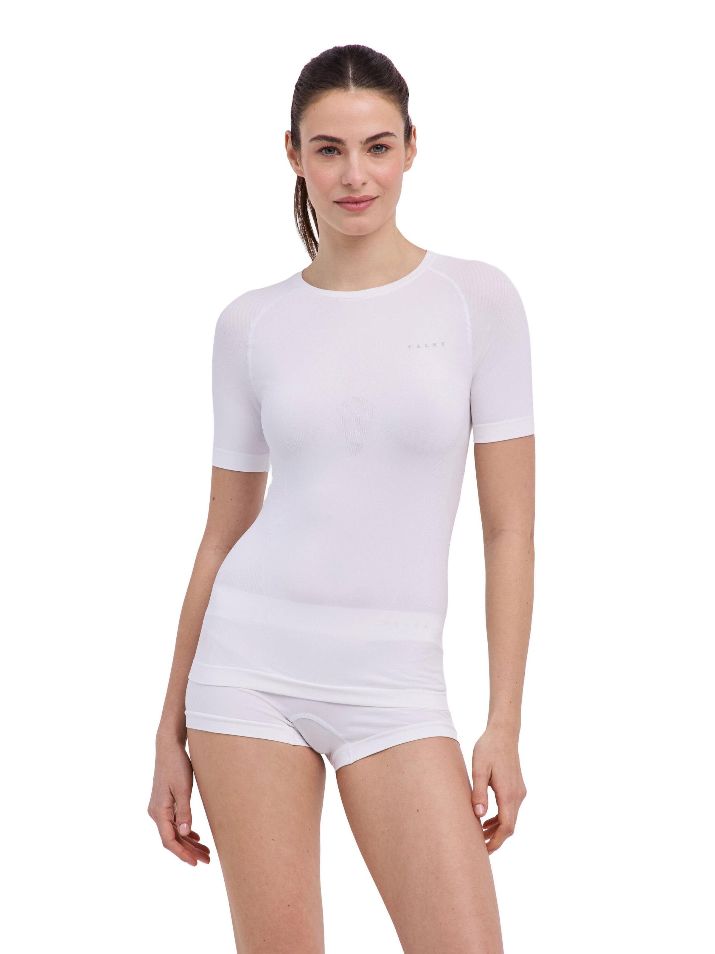 FALKE Base Layer in White: front