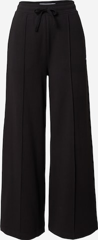 Tommy Jeans Wide Leg Bukser i sort: forside