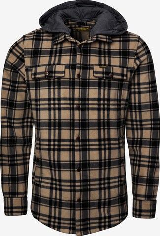 Chemise 'Hunter' Hero en beige : devant
