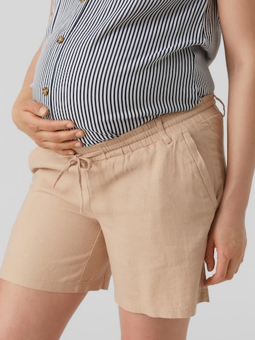 MAMALICIOUS Regular Chino 'Beach' in Beige