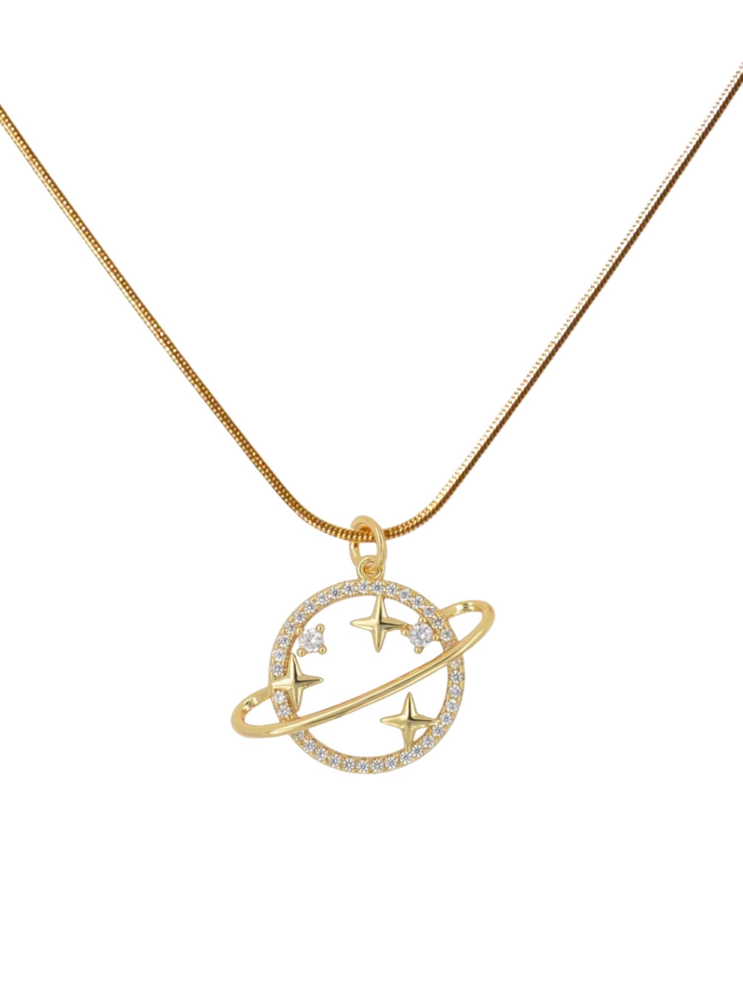 Fräulein Wunder Necklace 'Planet' in Gold