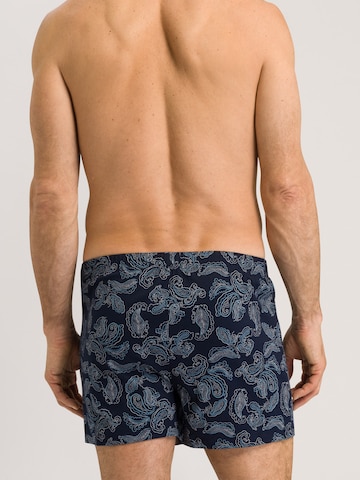 Hanro Boxershorts ' Fancy Jersey ' in Blauw