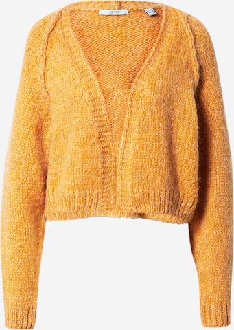 ESPRIT Knit Cardigan in Orange: front