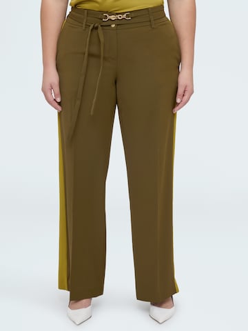 Fiorella Rubino Regular Broek in Groen: voorkant