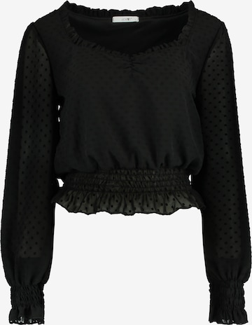 Hailys - Camisa 'Maxima' em preto: frente