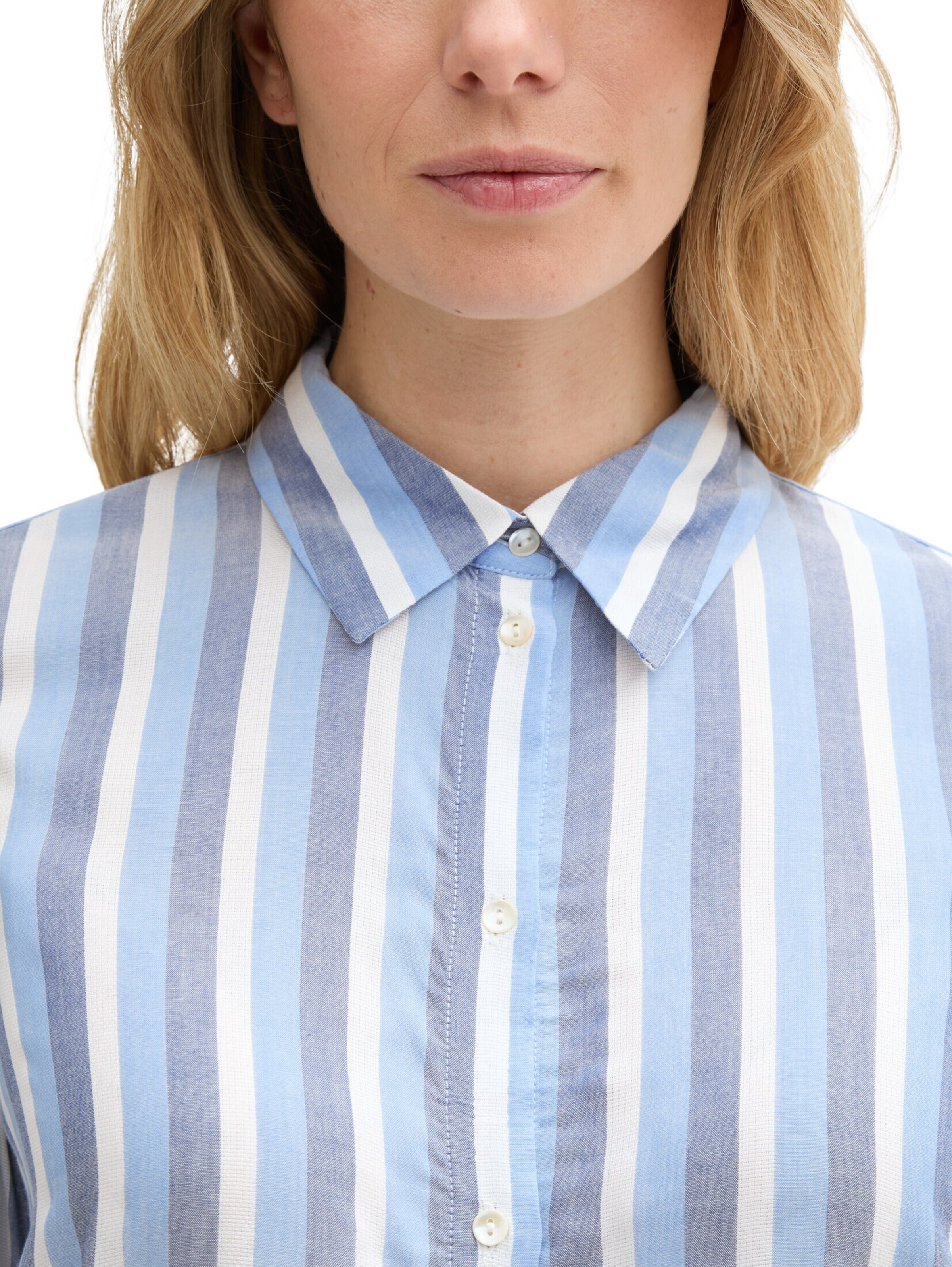 TOM TAILOR Bluse in Blau