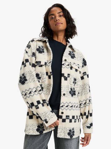 ROXY Fleece Jacket in White: front