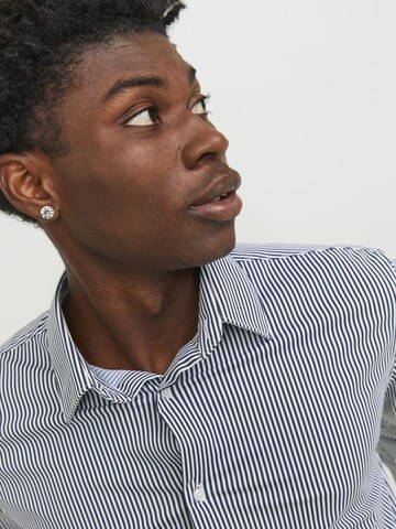 Coupe slim Chemise JACK & JONES en bleu