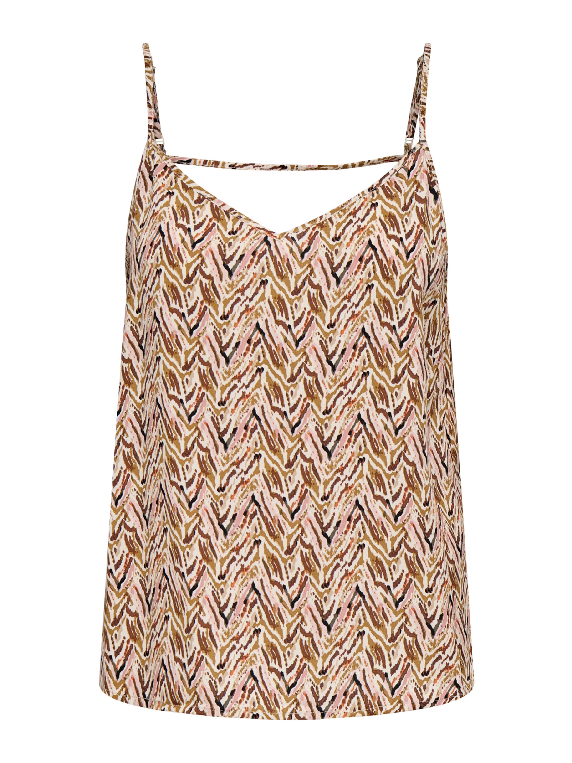 ONLY Top 'ONLNOVA PARIS' in Bruin: voorkant