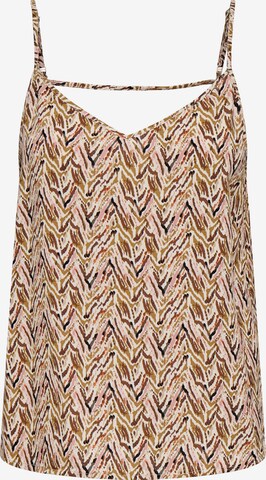 ONLY Top 'ONLNOVA PARIS' in Bruin: voorkant