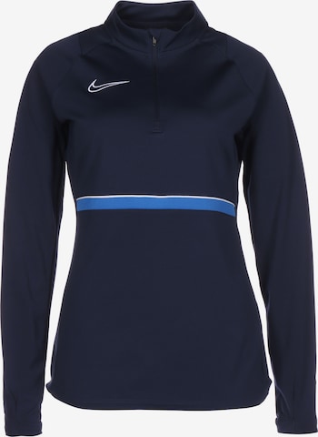 T-shirt fonctionnel NIKE en bleu : devant