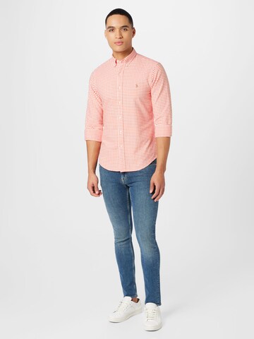 Polo Ralph Lauren Слим Рубашка в Оранжевый