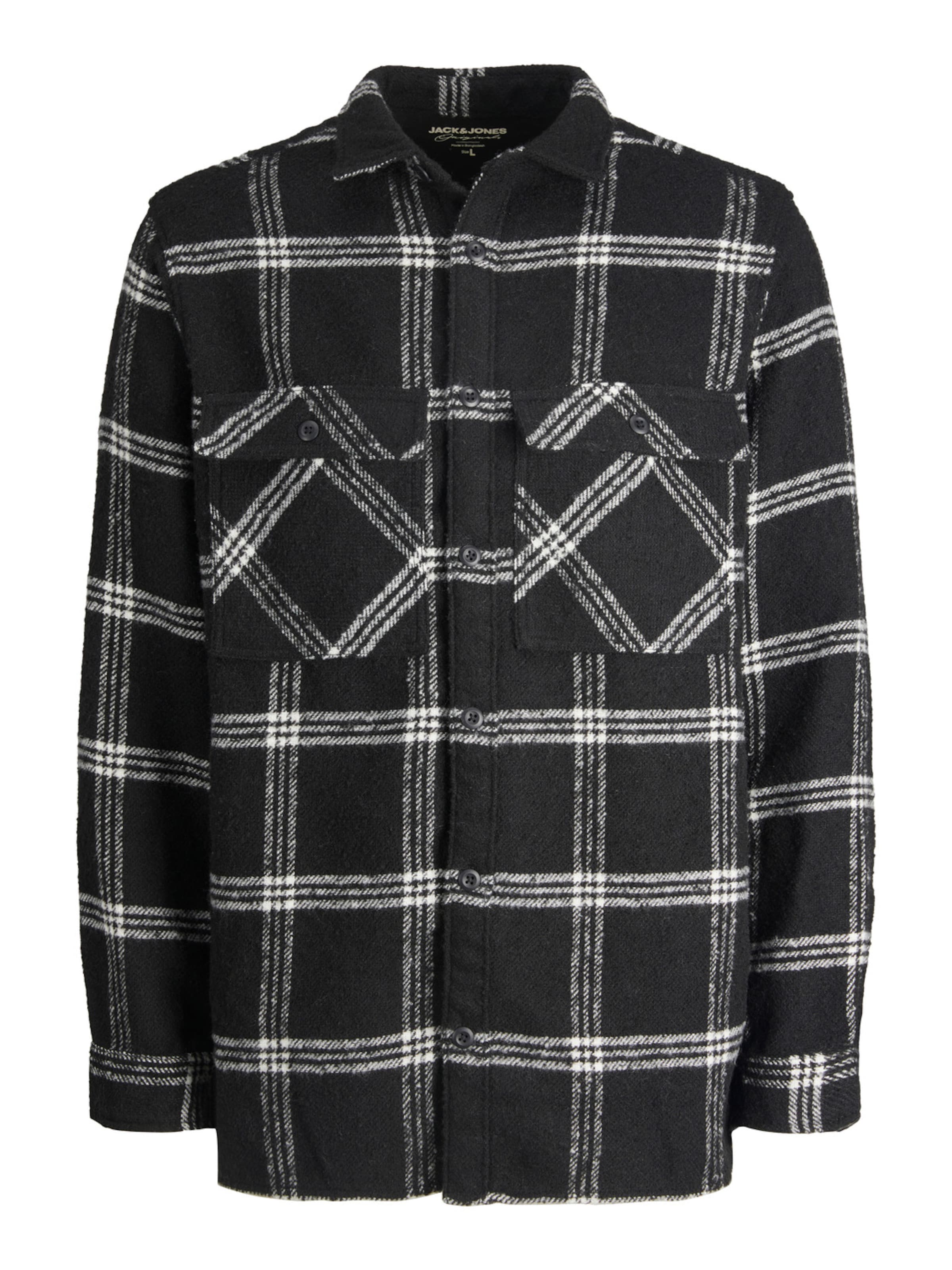 JACK & JONES Comfort Fit Košeľa 'GORDON' - Čierna: predná strana