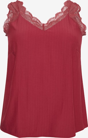 KAFFE CURVE Blouse 'Jakobine' in Pink: front