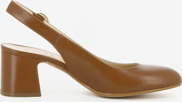 EVITA Damen Sling Pumps JENNY in Braun