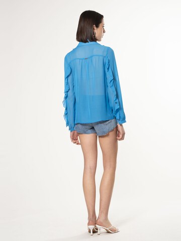 Camicia da donna di Influencer in blu