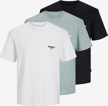 JACK & JONES Póló 'BORA' - zöld: elől