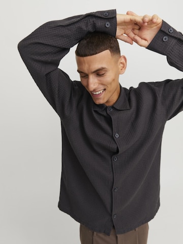 JACK & JONES Regular Fit Hemd in Grau