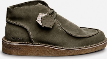 oswen Veterlaarzen 'Ewaldi Suede Boot' in Groen: voorkant