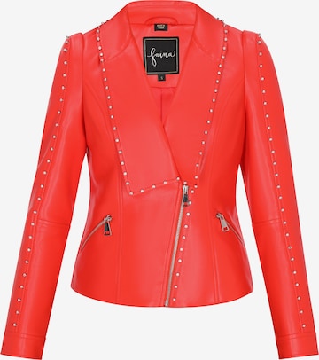 Giacca di mezza stagione 'Fashion Look' di faina in rosso: frontale