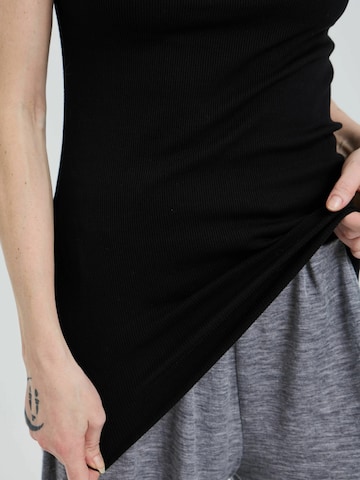 Seamless Basic T-Shirt in Schwarz