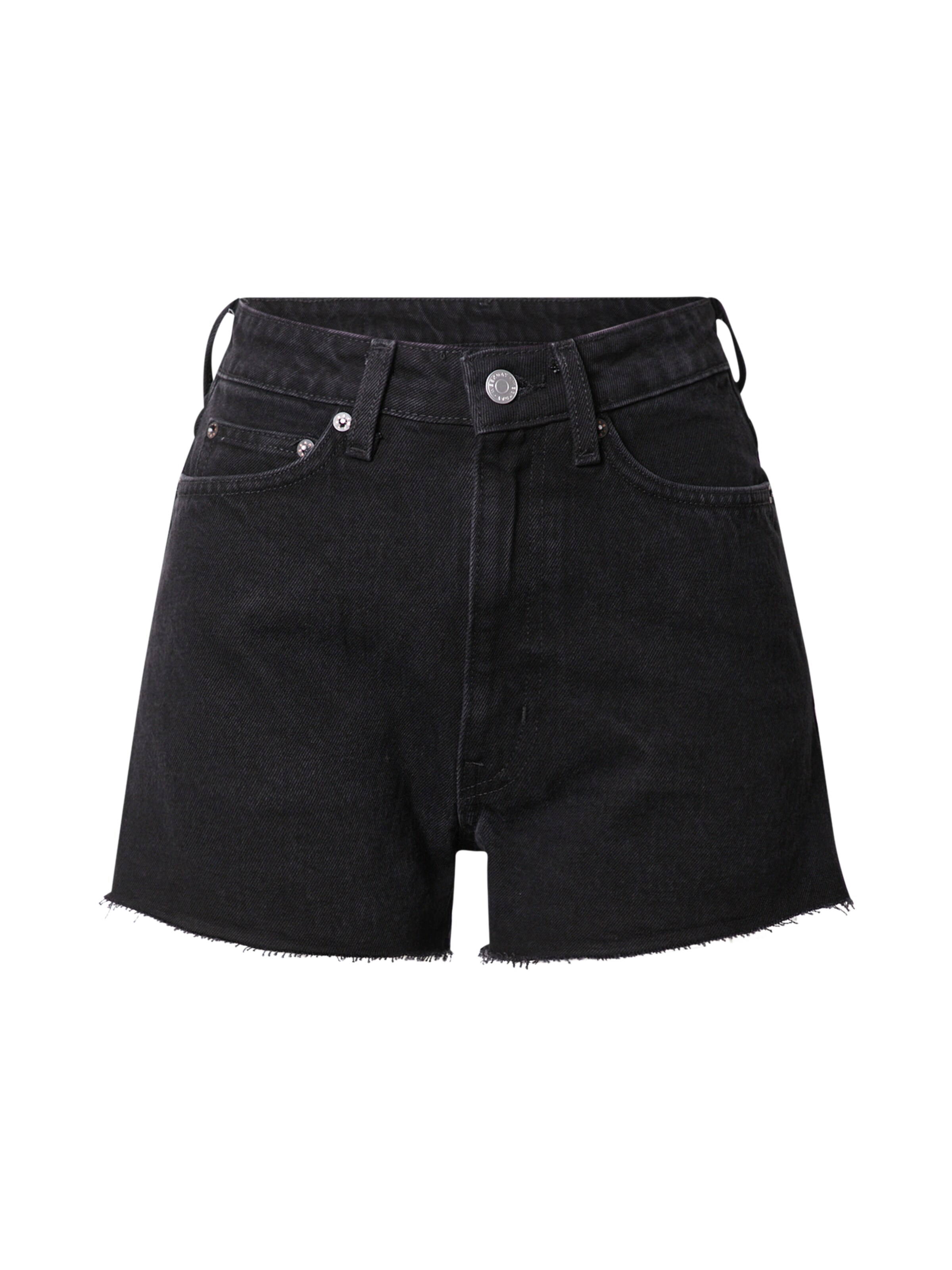 WEEKDAY Regular Jeans 'Rowe' in Black: front
