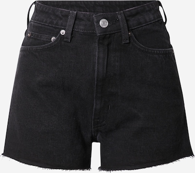 WEEKDAY Shorts 'Rowe' in black denim, Produktansicht