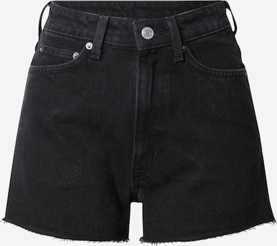 WEEKDAY Calças de ganga 'Rowe' em preto denim, Vista do produto