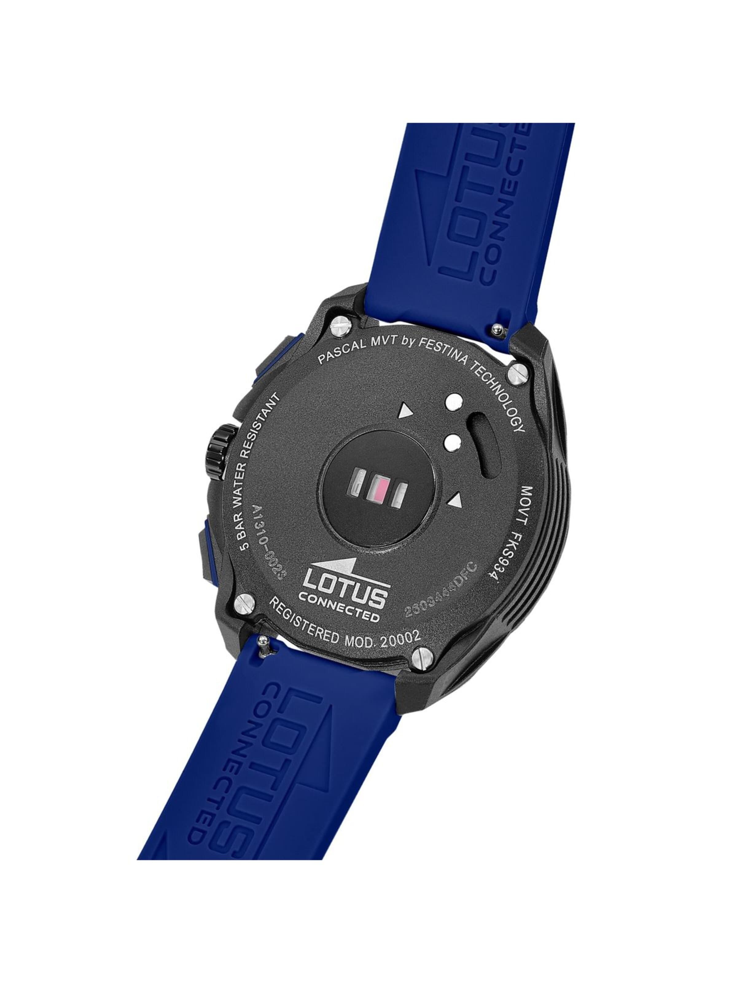 Montre digitale Lotus en bleu