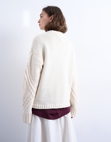 TOPSHOP Πουλόβερ 'MEGAN' σε λευκό