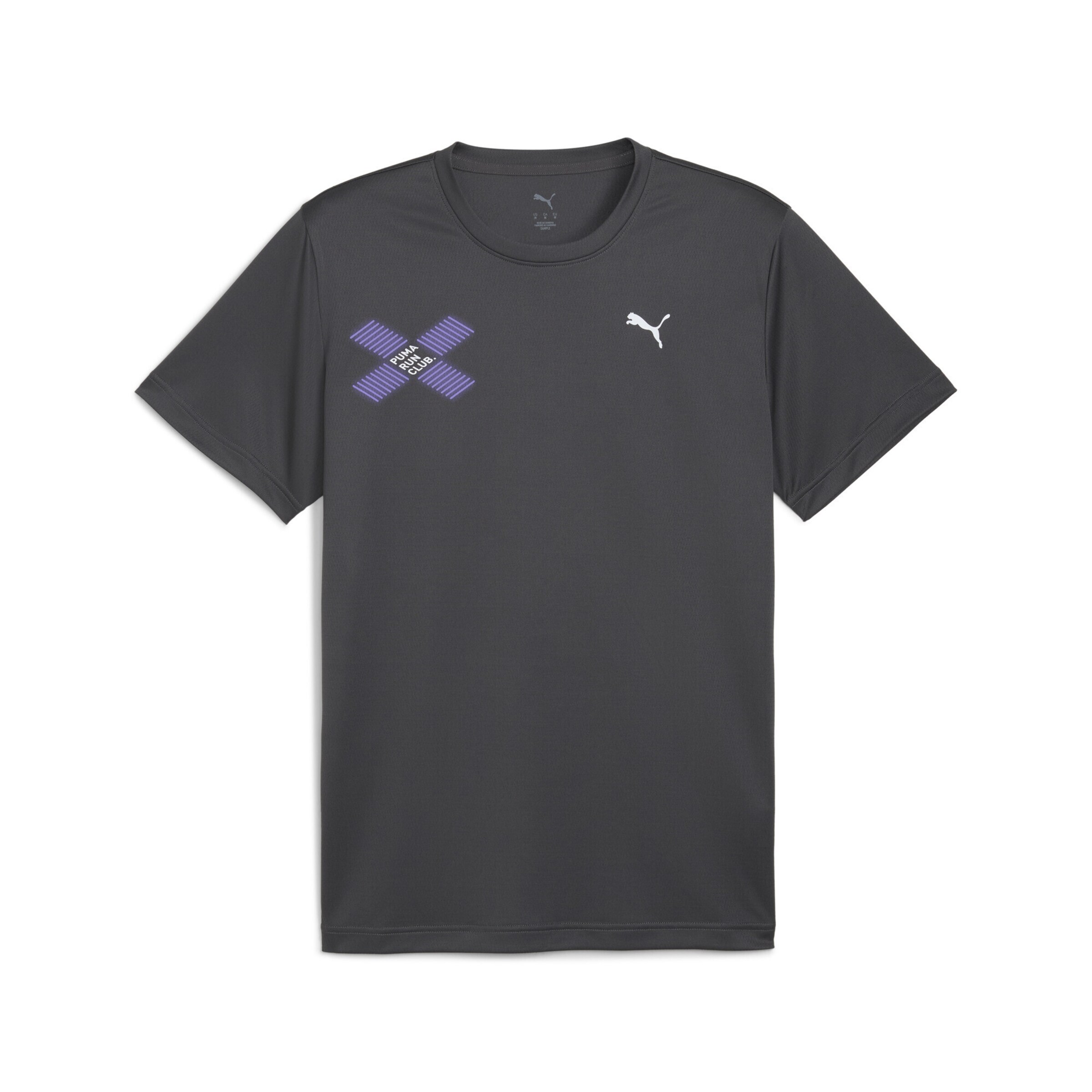 PUMA Performance Shirt 'Run Digitokyo' in Dark grey / Purple / White, Item view