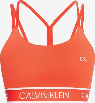 Sutien sport Calvin Klein Performance pe portocaliu deschis / alb, Vizualizare produs