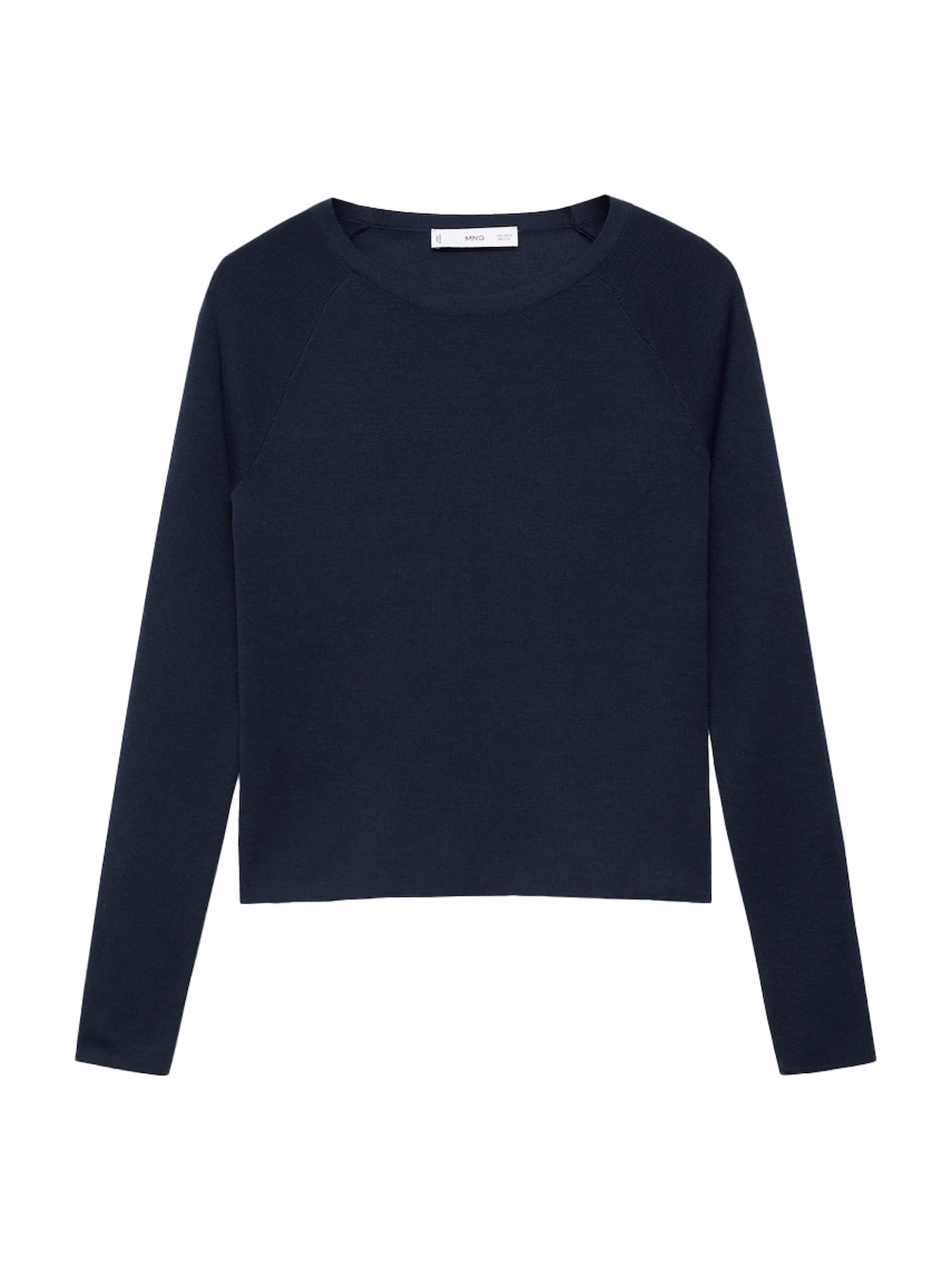 MANGO Sweter 'BASIKINA' w kolorze niebieski: przód