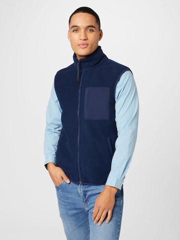 BLEND Vest in Blue: front