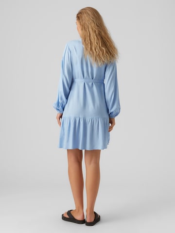 MAMALICIOUS Shirt Dress 'MERCY LIA' in Blue