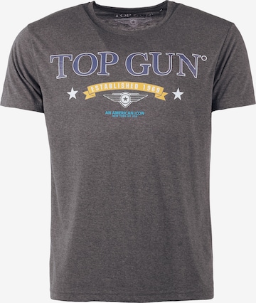 TOP GUN Shirt in Grijs: voorkant